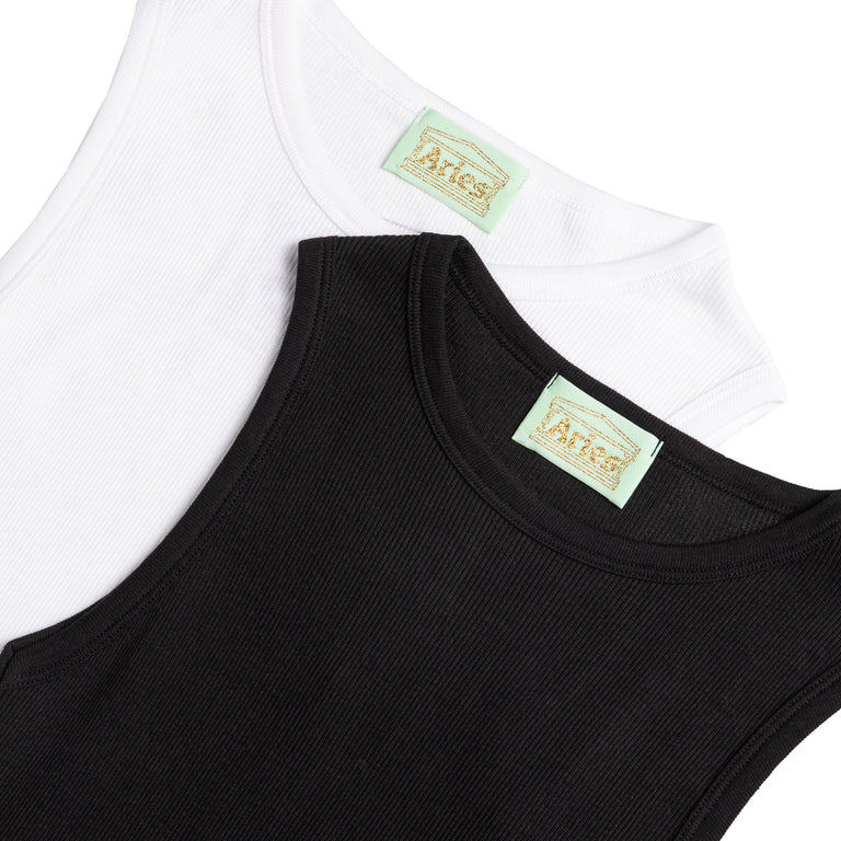 Aries Racer-back Rib Vest Twin Pack