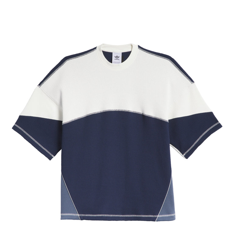 Adidas La Cienega Short Sleeve Sports Tee - L / Off White / Night Indigo / Preloved Ink
