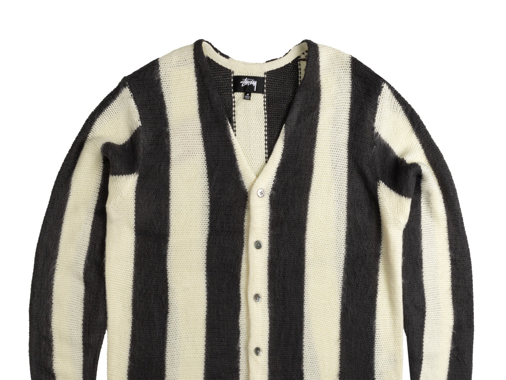Stussy vertical stripe cardigan outlet