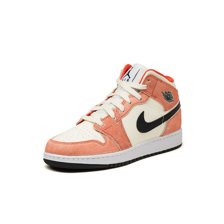 Nike Air Jordan 1 Mid SE *Orange Suede* *GS*