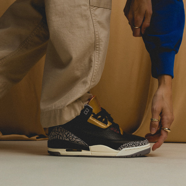 Air jordan 3 retro black cement deals for sale