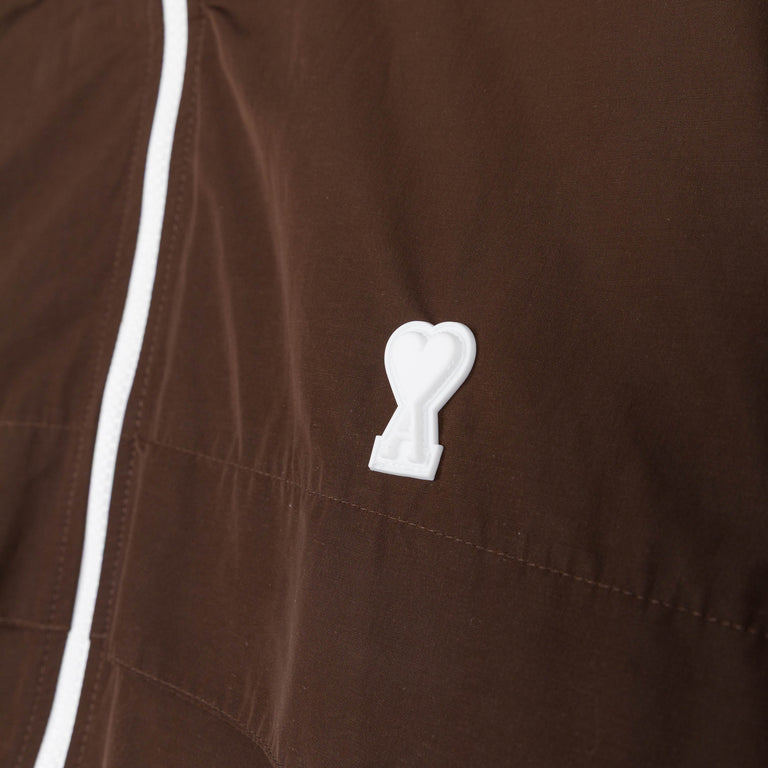 AMI Paris Ami de Coeur Windbreaker - S / Chocolate Brown - 5
