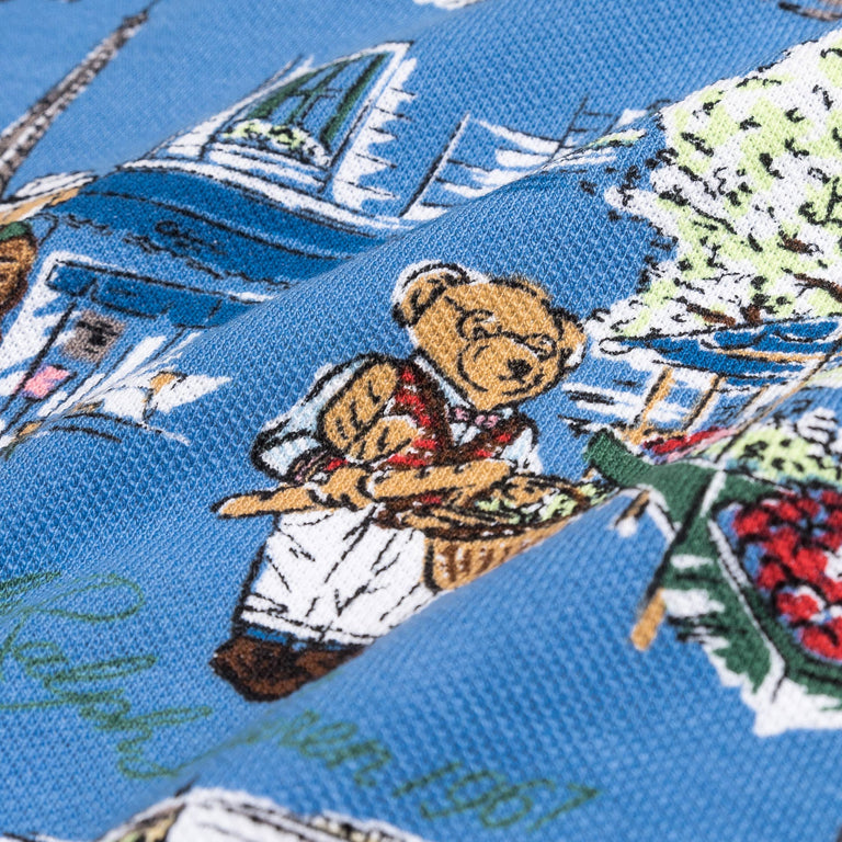 Polo Ralph Lauren Custom Polo Bear Mesh Polo Shirt