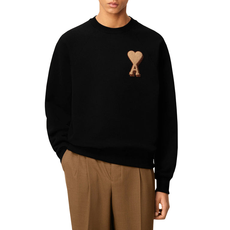 AMI Paris Ami De Coeur Patch Sweatshirt - S / Black - 3
