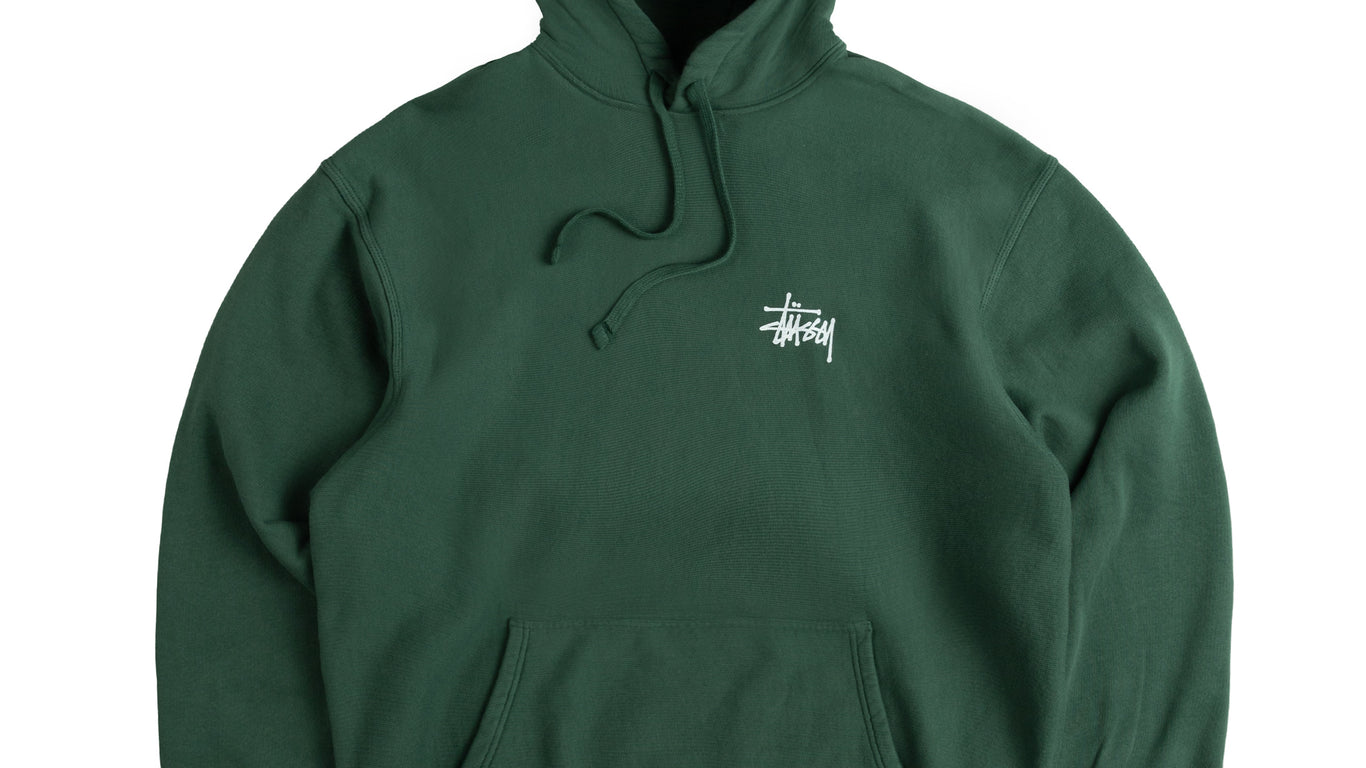 Stussy hoodie dark green 2025