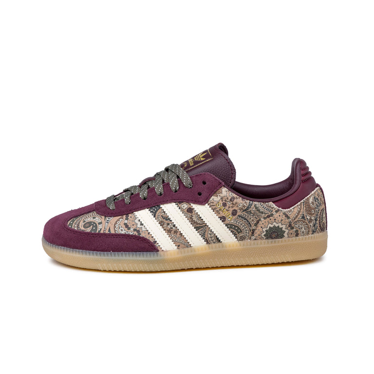 Adidas x Liberty London Samba OG W - 35 1/3 / Maroon / Warm Vanilla / Olive Strata - 1