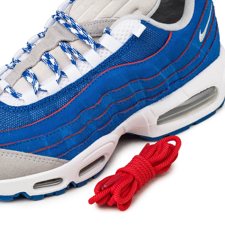 Nike Air Max 95 *Big Bubble* *Lawson* - 42 / White / Metallic Silver / Blue Sapphire - 4