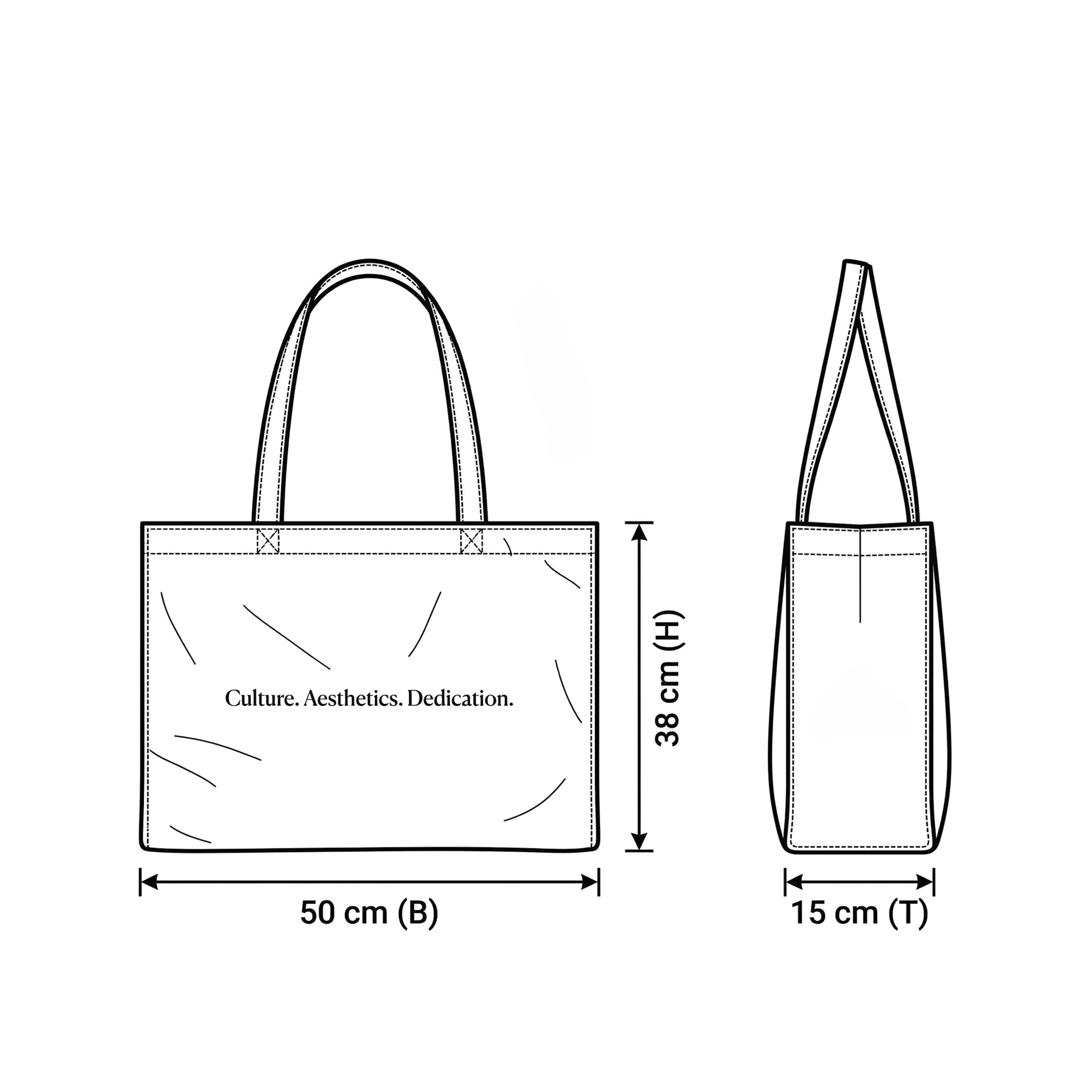 Asphaltgold Canvas Tote Bag | Accessoires » Buy online now!