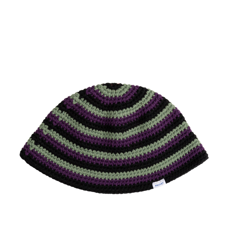 Rassvet Striped Knitted Bucket Hat