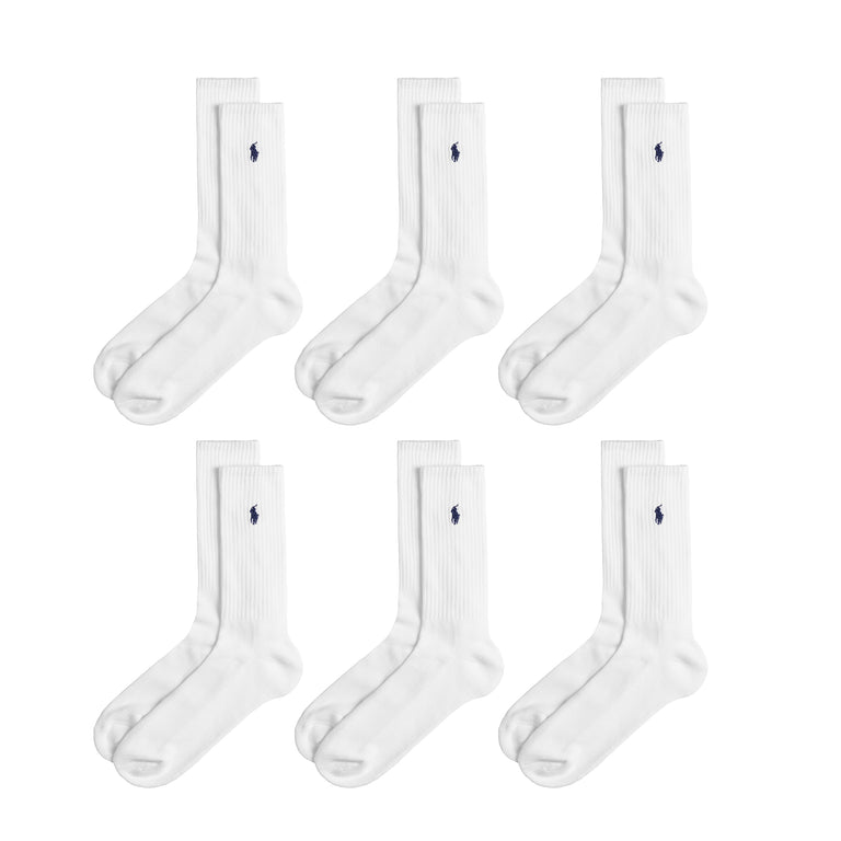 Polo Ralph Lauren Crew Socks 6 Pack