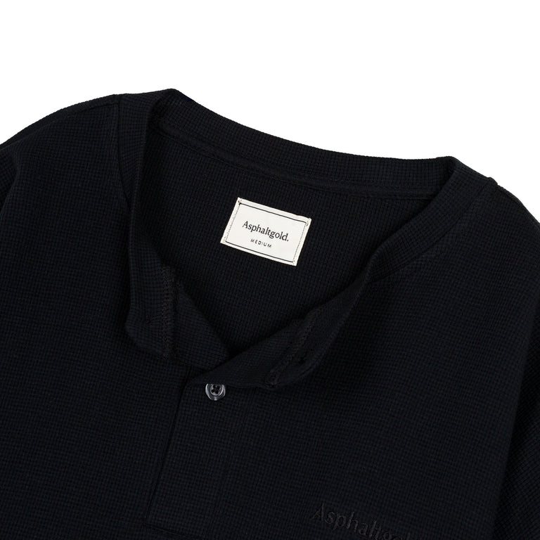 Asphaltgold Henley Shirt - XXL / Black - 2