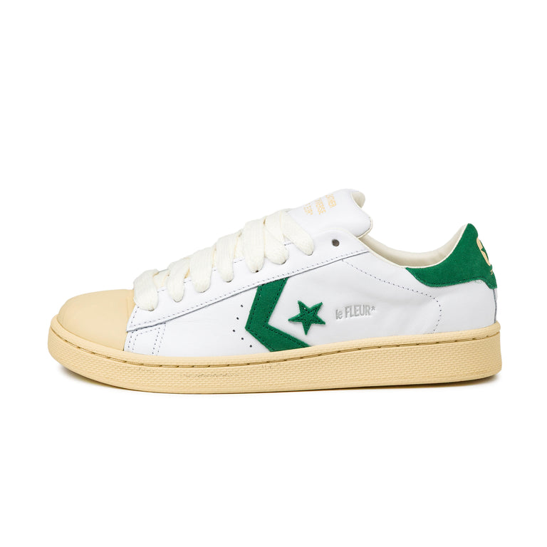 Converse	x Golf le Fleur 1908 Pro Leather OX - 44 / White / Amazon / Ivory White / Amazon / Natural Ivory
