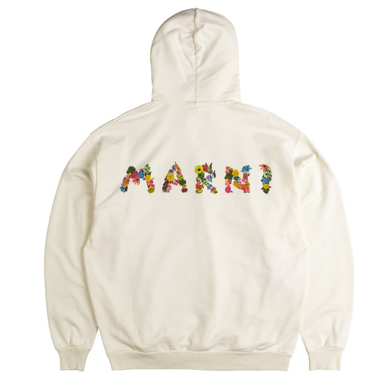 Marni Cotton Diagonal Fleece Logo Sweatshirt