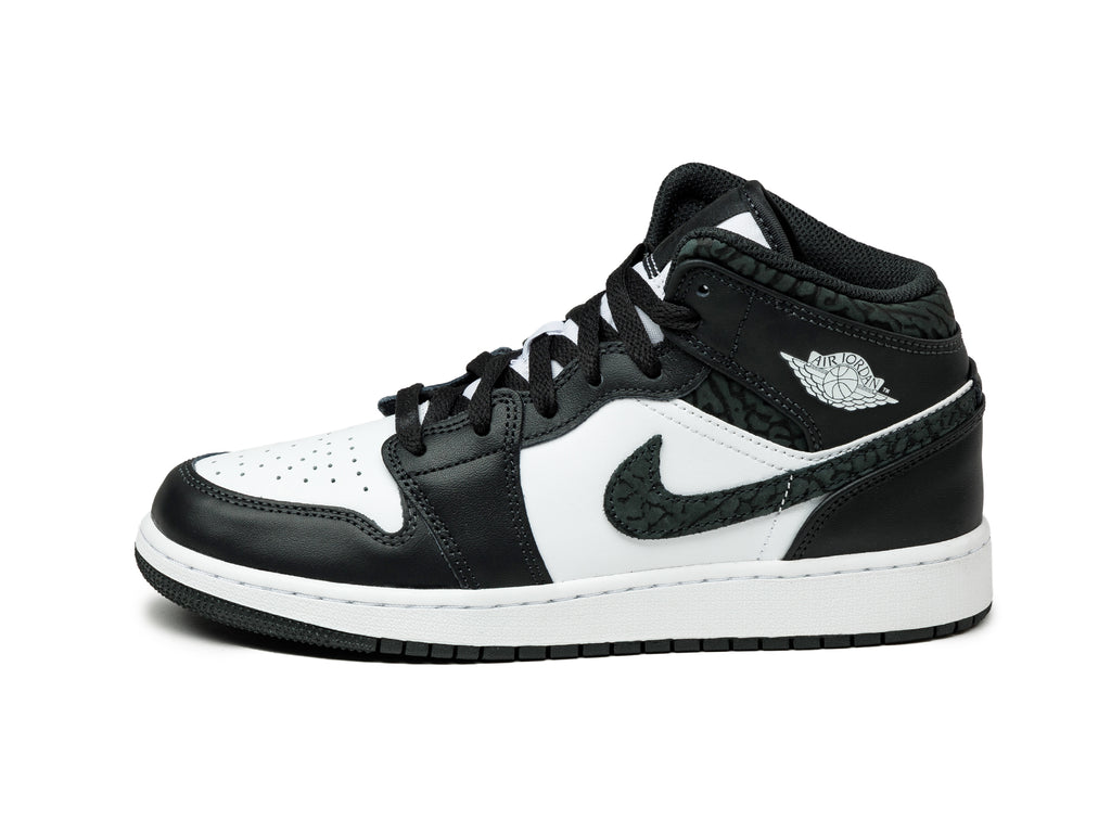 Nike Air Jordan 1 Mid SE GS Off Noir Black White Black