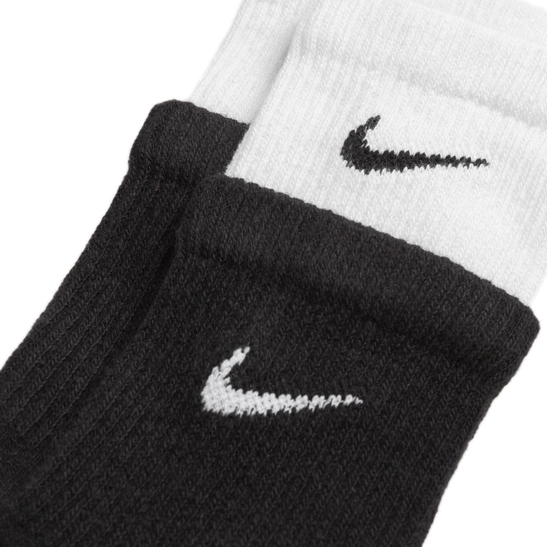 Nike Everyday Plus Cushioned Training Crew Socks - S / Black / White / Black - 2