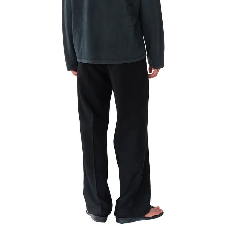 Stockholm Surfboard Club Sune Tailored Bootcut Trousers - 48 / Black - 4