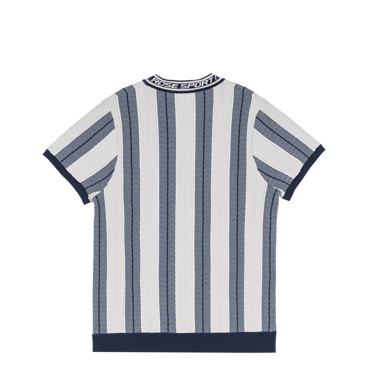 Martine Rose Logo Tight T-Shirt - XS / Blue / Grey - 2