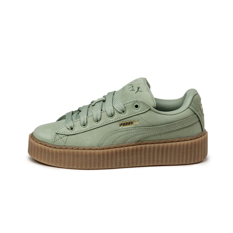 Rihanna puma shoes gold sale