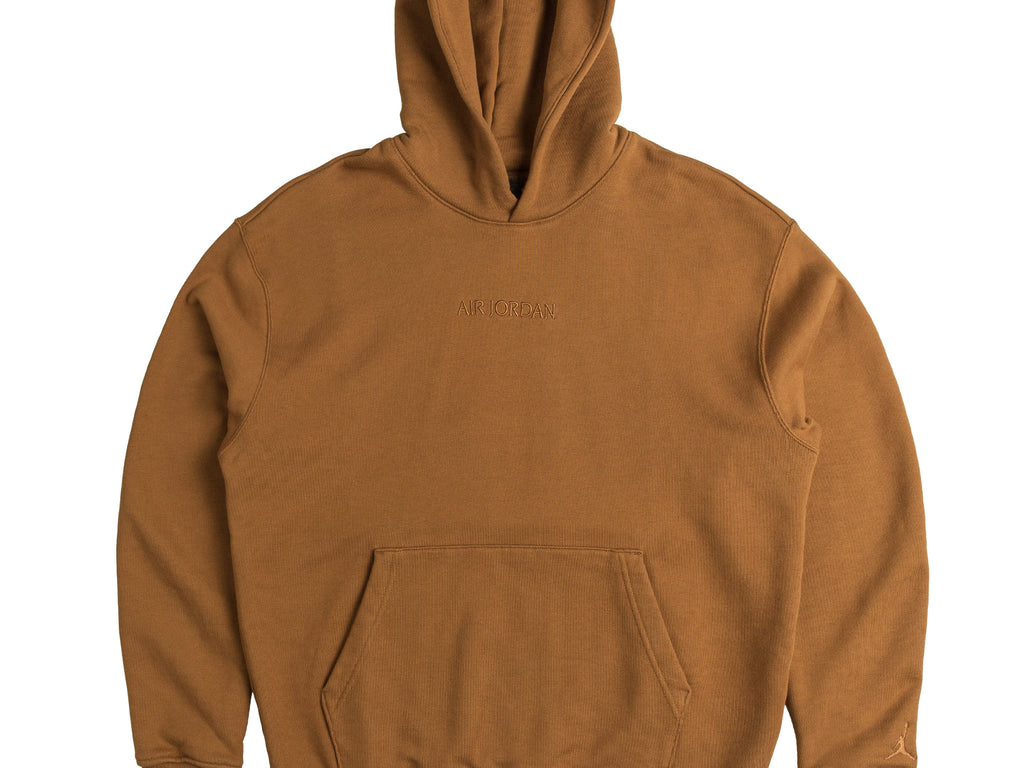 Nike Jordan Wordmark Fleece Hoodie Light British Tan