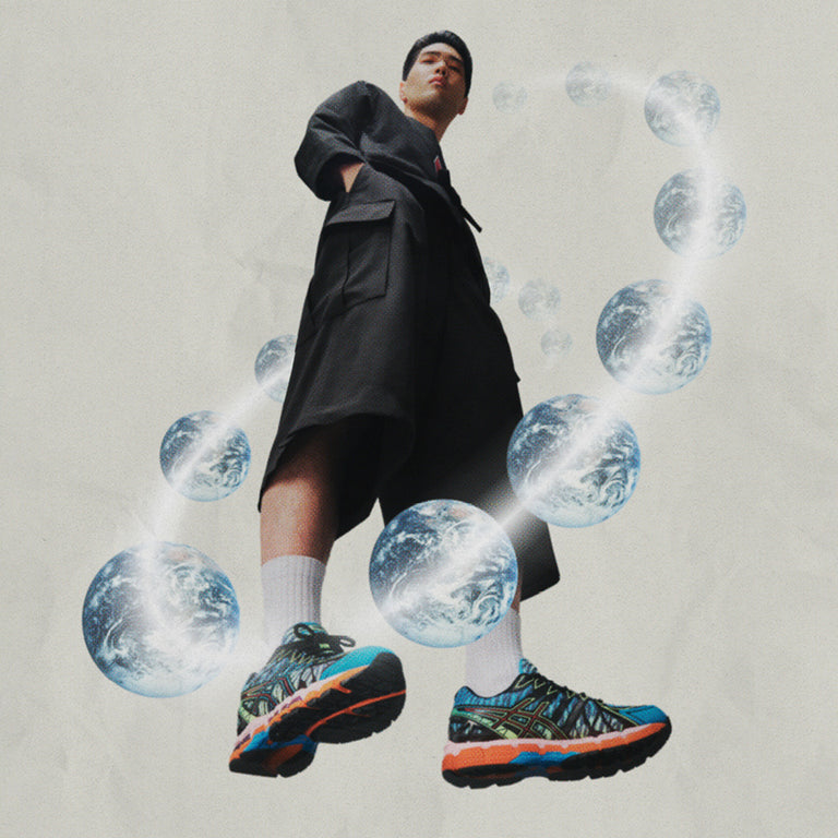 Asics x KENZO GEL-Kayano 20 onfeet