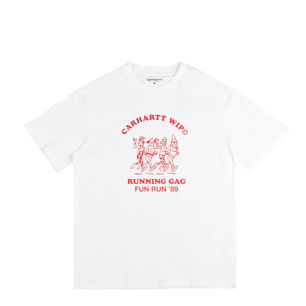 【Carhartt】 S/S FUN RUN T-SHIRT ★ REGULAR FIT Carhartt WIP Fun Run T-Shirt (Regular) - Air Force Blue