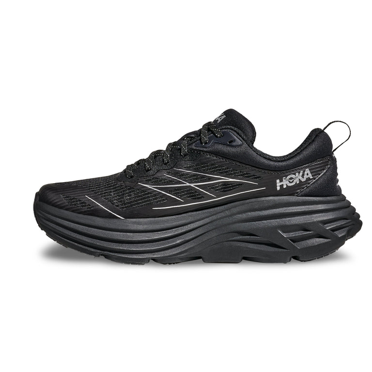 HOKA Bondi 8 TS Caged - 40 / Black / Silver
