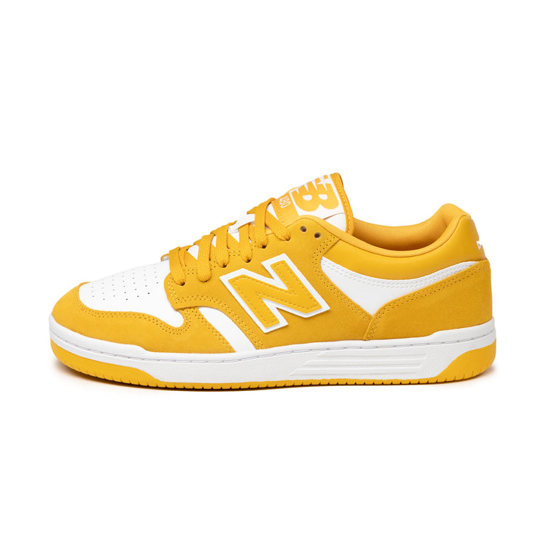 New Balance BB480LWA - 42 / White / Varsity Gold - 1