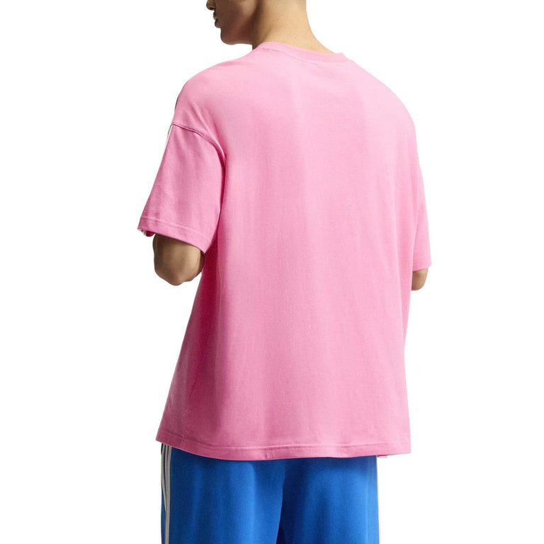 Adidas	adiSignature 3 Stripes T-Shirt - M / Pulse Magenta / Off White - 3
