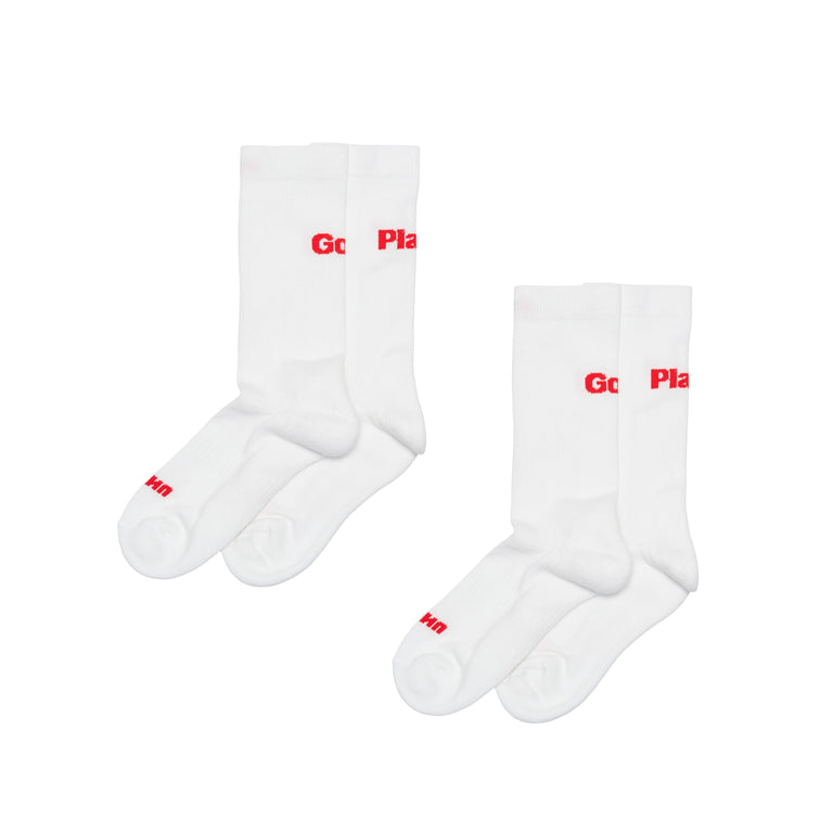 UNNA Runna Socks 2-Pack - 39-42 / Vanilla White
