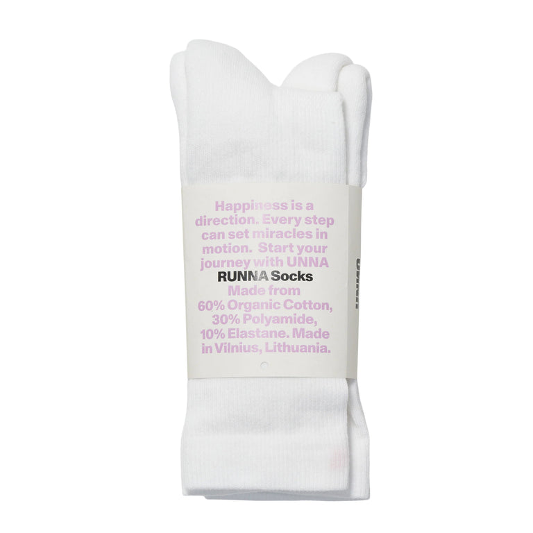 UNNA Runna Socks 2-Pack - 39-42 / Vanilla White - 2