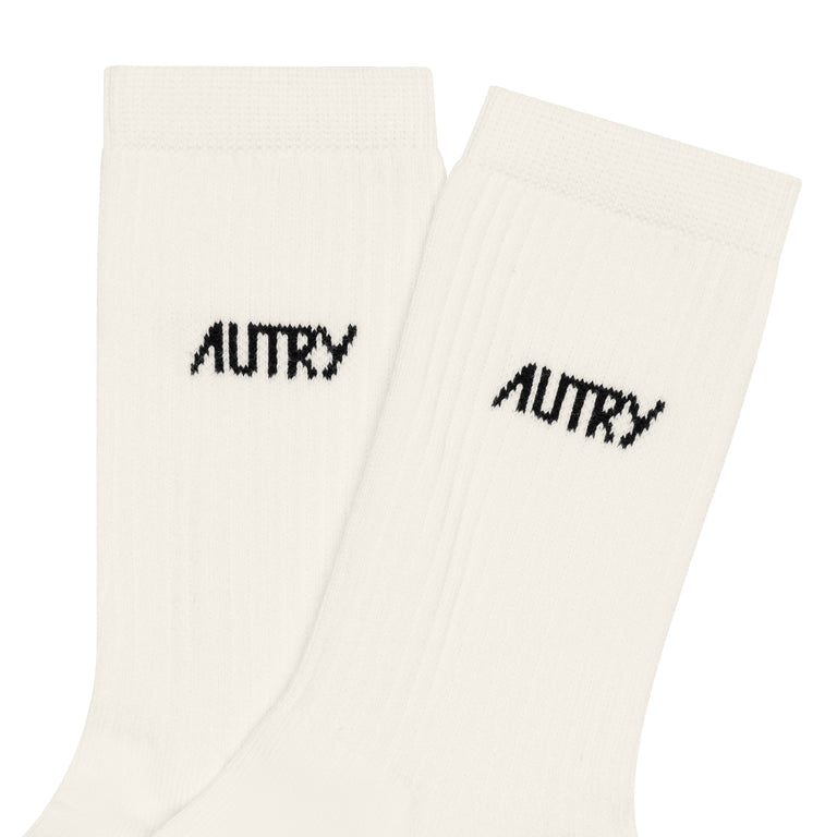 Autry Stars Socks - M / Ivory / Black - 3