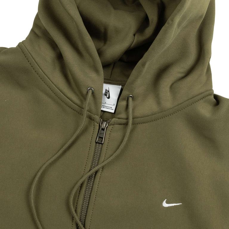 Nike	Solo Swoosh Full-Zip Fleece Hoodie - XXL / Medium Olive / Medium Olive / White - 3
