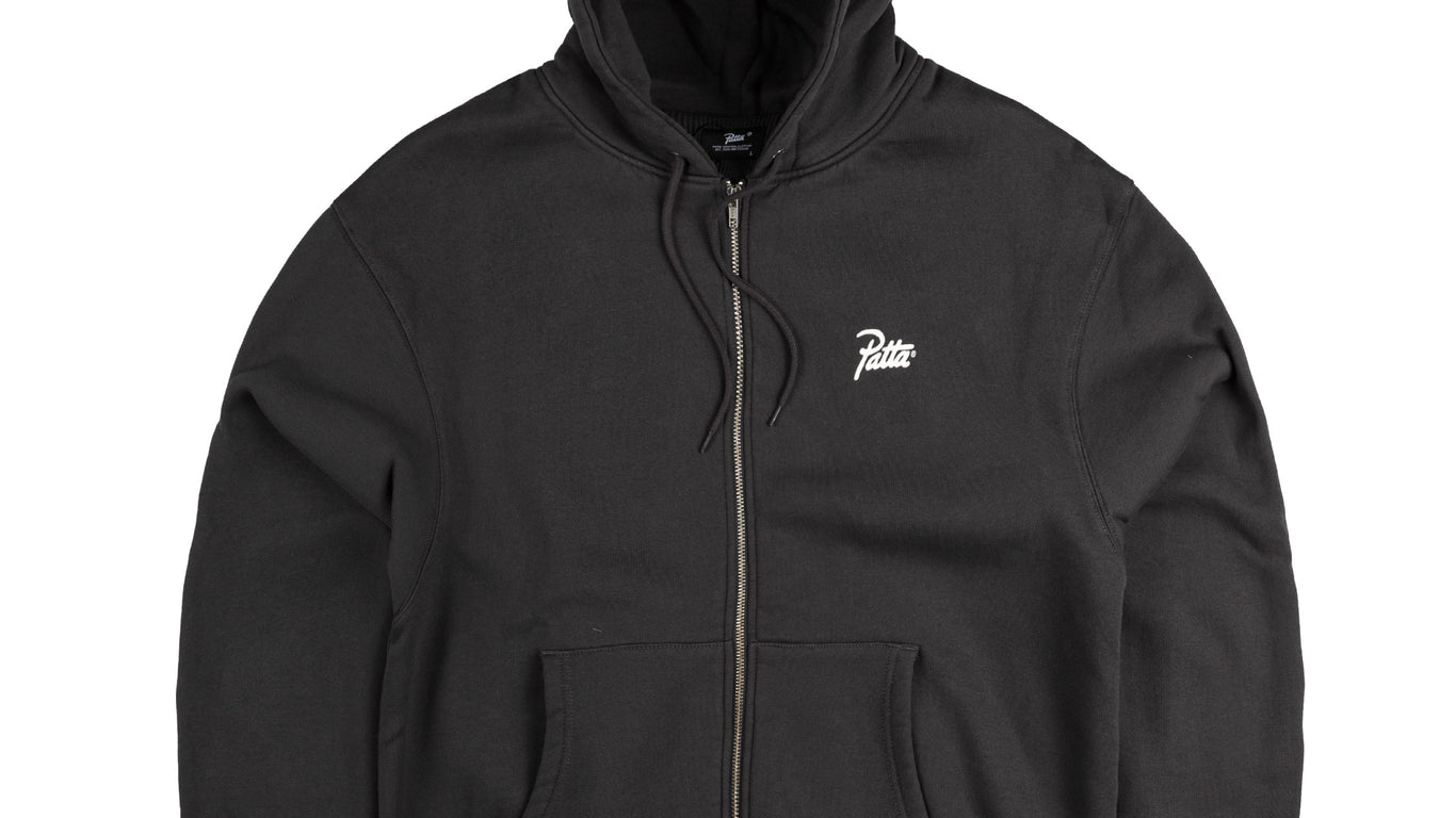 パーカー・フーディ SATUR Classic Small Logo Rivet Hood Classic Black SA251MTH04 Patta Classic Zip-Up Hooded Sweater | Apparel » Buy online now!