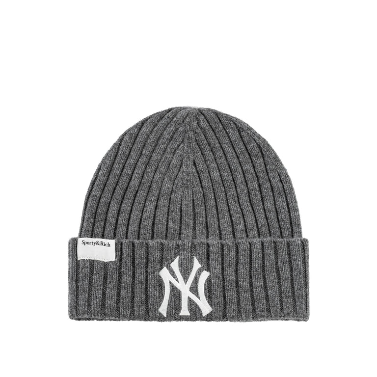 Sporty & Rich Heritage Yankees Serif Cashmere Beanie
