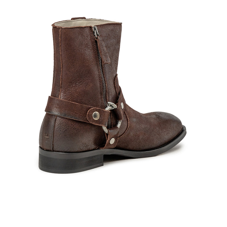 Duke + Dexter Harley Biker Boot - 43 / Brown Cracked - 3
