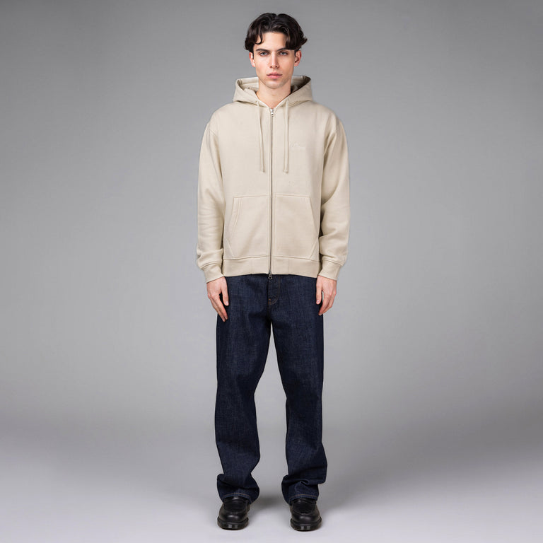 Dime Cursive Small Logo Zip-Hoodie