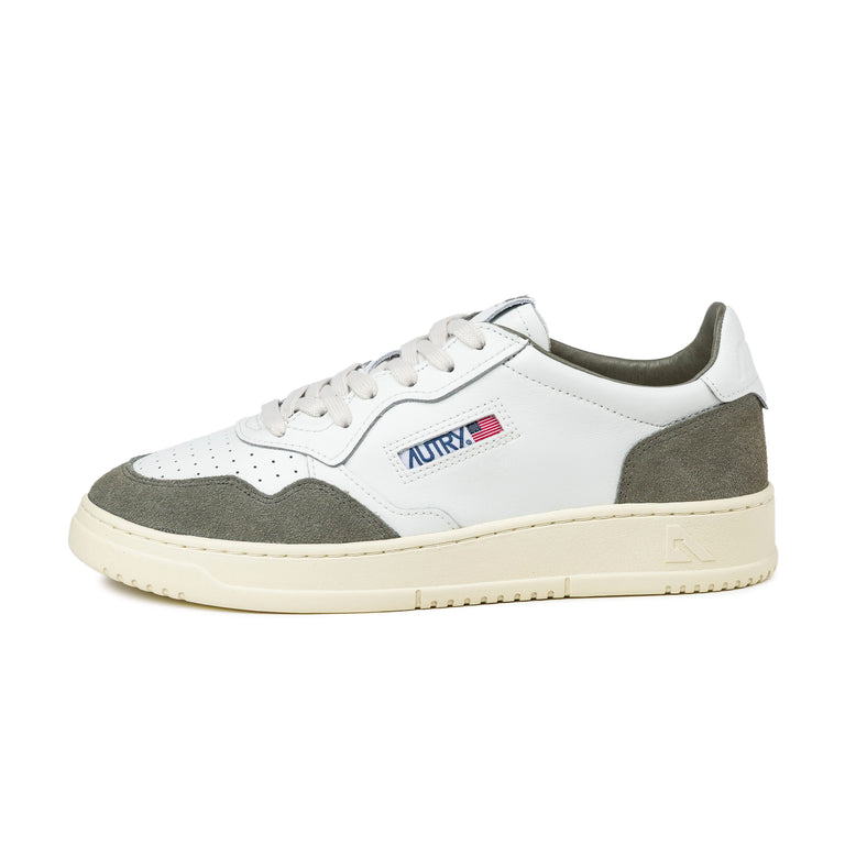 Autry Medalist *Soft Leather / Suede* - 40 / White / Smoked Green

