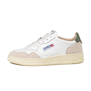 Autry Medalist *Leather / Suede* - 40 / White / Bronze Green
