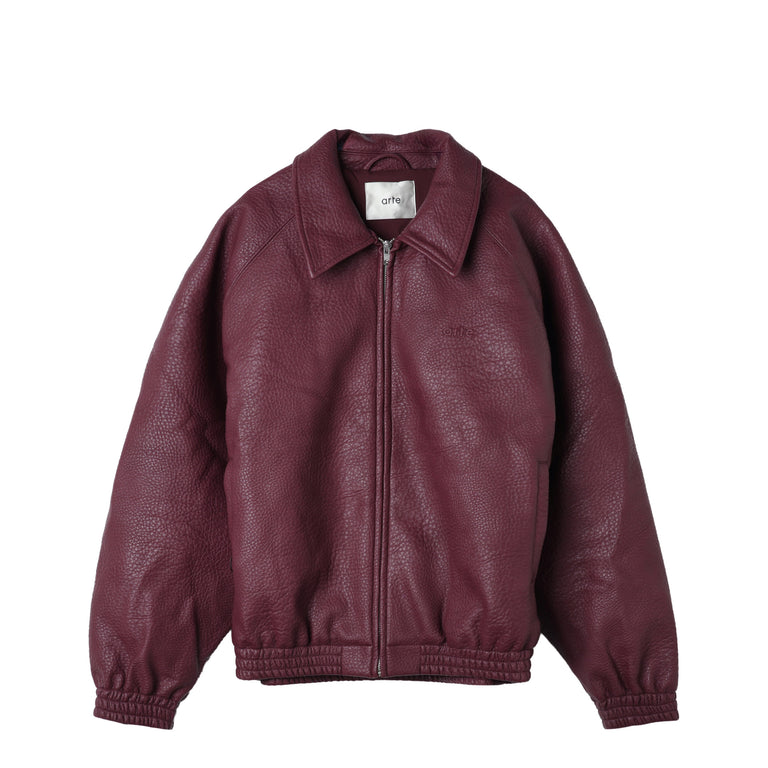 Arte Basic Leather Jacket - XXL / Bordeaux
