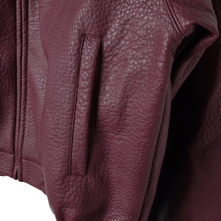 Arte Basic Leather Jacket - XXL / Bordeaux - 4
