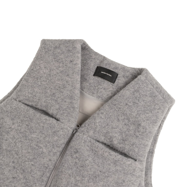 Hiking Patrol Element Texture Down Vest (Grey)