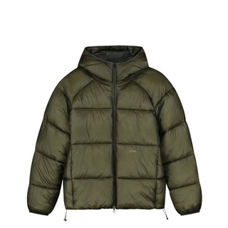 Arte Antwerp Ripstop Hooded Puffer Jacket - L / Green