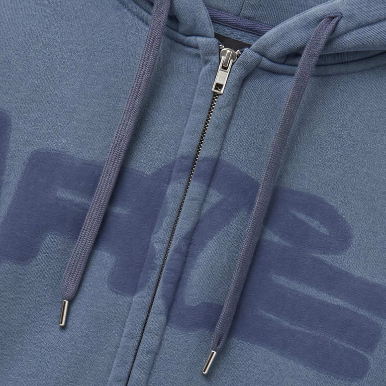 Arte Antwerp Stencil Sunfade Zip Hoodie - XXL / Navy - 3