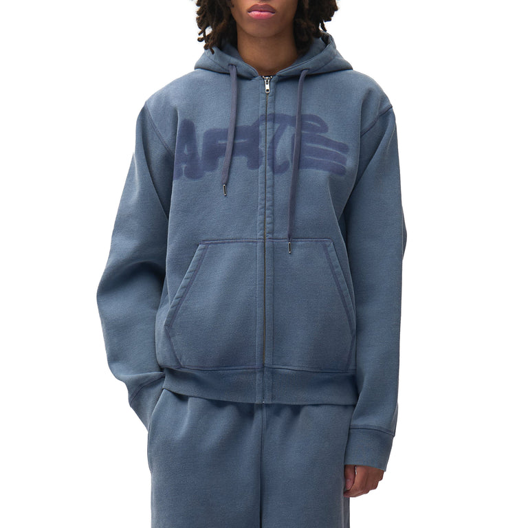 Arte Antwerp Stencil Sunfade Zip Hoodie - XXL / Navy - 4