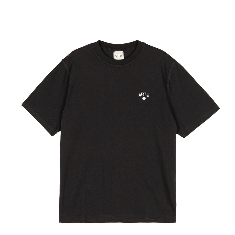 Arte Antwerp Heart Logo T-Shirt - L / Black / White
