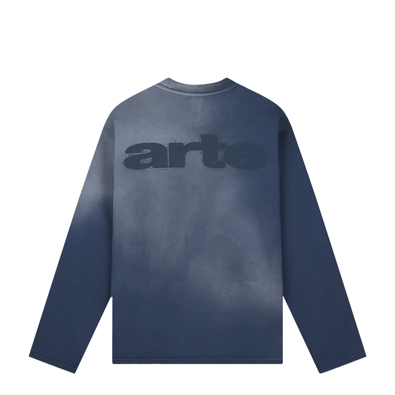 Arte Antwerp Stencil Sunfade Longsleeve - S / Navy - 2