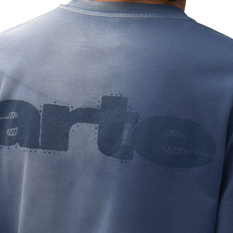 Arte Antwerp Stencil Sunfade Longsleeve - S / Navy - 5