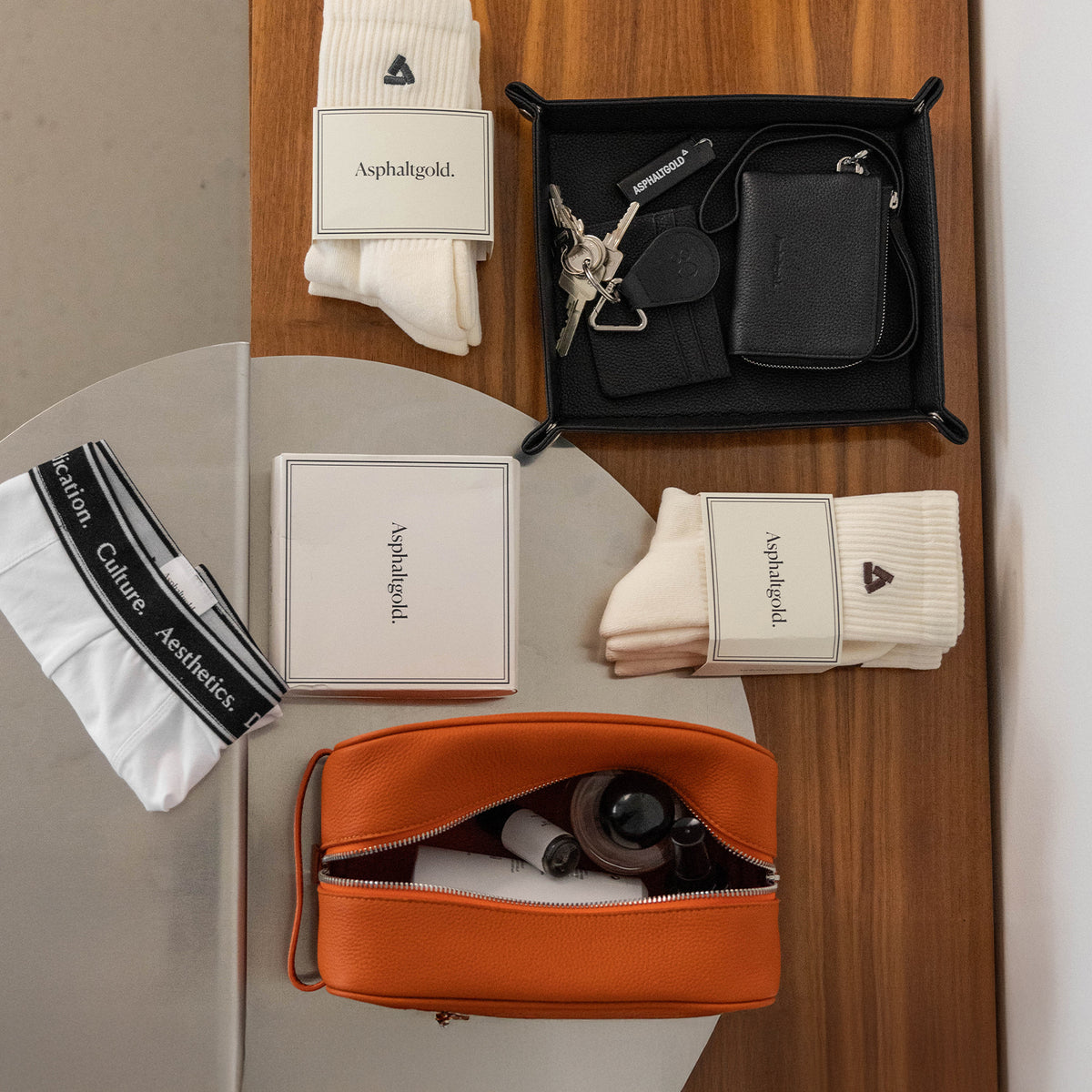 Asphaltgold Leather Keychain » jetzt online kaufen!