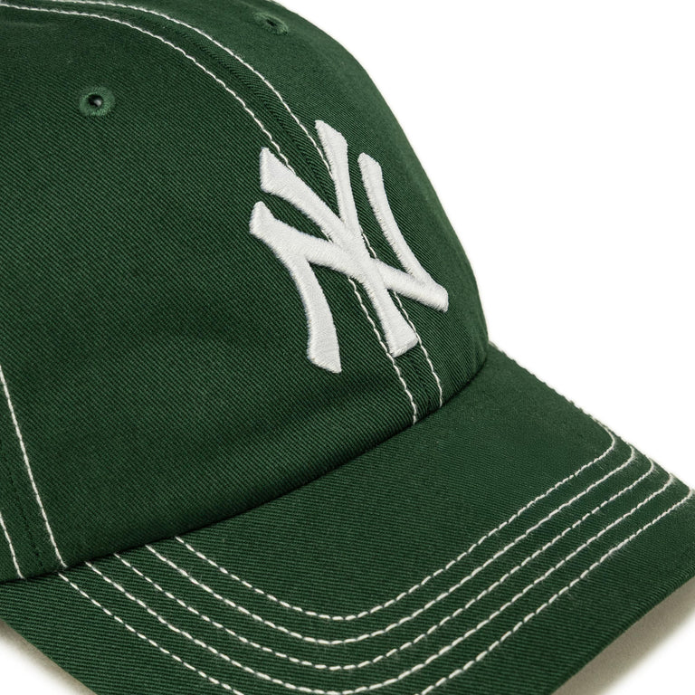 47 MLB New York Yankees Contrast Stitch *Clean Up* Cap (Dark Green)