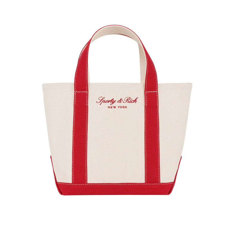 Sporty & Rich Signature NY Logo Mini Tote
